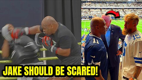 Mike Tyson New Footage Is SCARY! Jake Paul BREAKS FIRST In Face Off!