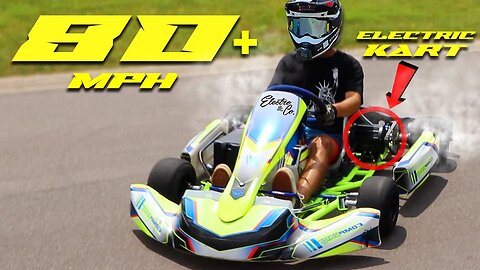 INSANE 80+MPH Electric Go-Kart // Surron E-Kart WIDE OPEN Drifting