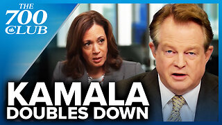 Kamala Tries To Defuse Chargers Of Flip-Flopping On Her Values | The 700 Club