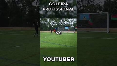 GOLEIRA PROFISSIONAL PASSA VERGONHA CONTRA YOUTUBER #shorts