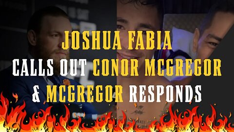 Joshua Fabia CALLS OUT Conor McGregor - McGregor HILARIOUSLY Responds - Usman Calls Out McGregor Too