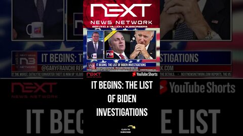 IT BEGINS: The List of Biden Investigations #shorts