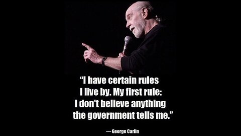 Comedian George Carlin back in 1971 discussing the US government, Muhammad Ali, and the Vietnam war.