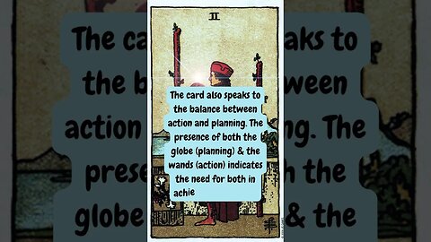 Ever Wondered What The 2 OF WANDS Tarot Card REALLY Means? Pt. 3 #shorts #tarot #inspiration