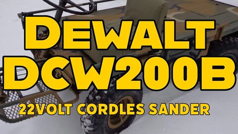 DEWALT SANDER - 22V Cordless Dewalt Sander - DCW200B