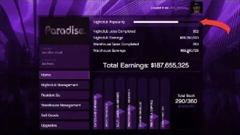 Nightclub management - POPULARITY (big money!) - by USA_Sammy_ in #GTA5 Online on #PS4