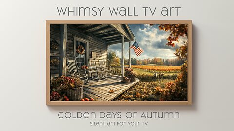 Golden Days of Autumn: Silent Art For Your TV | 4K | Frame TV Art | Canvas TV Art | Fall Vibes