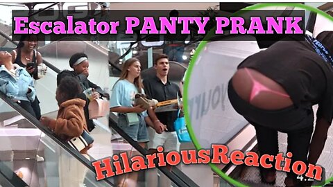 Escalator Panty Prank: Hilarious Reactions Caught on Camera