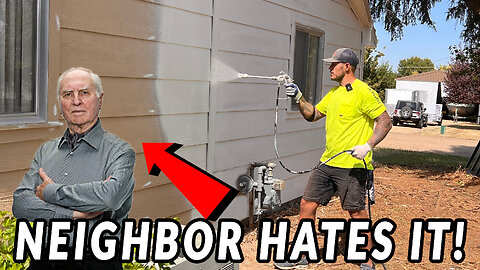 Painting The Abandoned House. Neighbor Had problem!