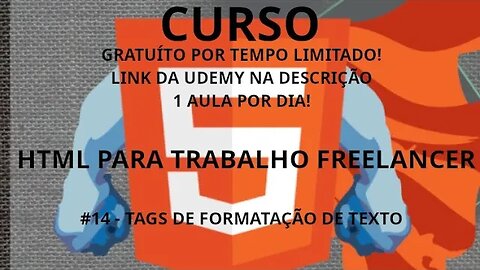 #curso #14 Tags de formatação de texto - HTML focado em trabalho freelancer