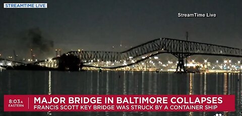 Francis Scott Key Bridge (Baltimore) Collapse, Hit by huge Container Ship