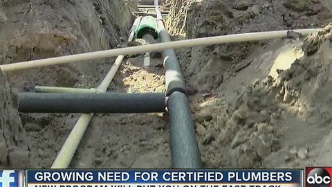 New program aims to address huge need for plumbers