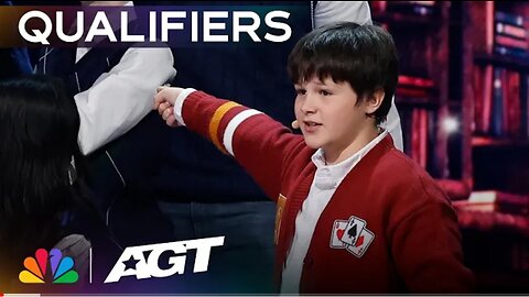 10-year-old Ryland performs mind-blowing MAGIC! | Qualifiers | AGT 2023