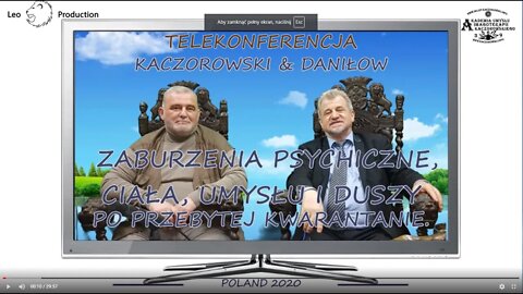 ZABURZENIA PSYCHICZNE CIAŁA UMYSŁU I DUSZY PO PRZEBYTEJ KWARANTANNIE /2020 © TV LEO - STUDIO