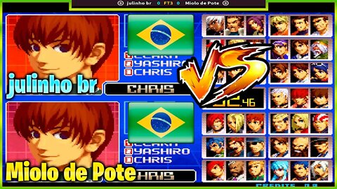 The King of Fighters 2002 (julinho br Vs. Miolo de Pote) [Brazil Vs. Brazil]