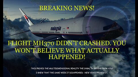 Flight MH370 Mystery Solved! Video Shows Plane Vanishing Through A Portal!