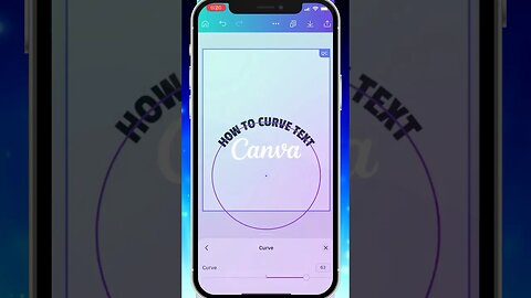 How To Curve Text In Canva #canva