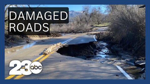 Rain, flooding, falling rocks cause road damage, closures