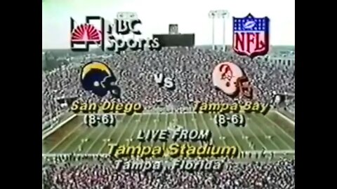 1981-12-13 San Diego Chargers vs Tampa Bay Buccaneers