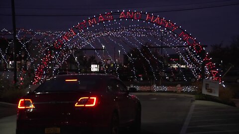 Holiday light display at Chick-fil-A in Depew - Part 4