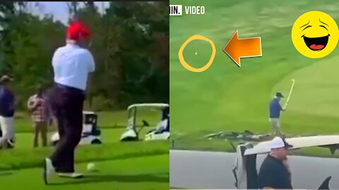 Watch Trump's Golf Swing VS Biden's Golf Swing