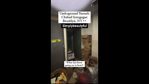 WTH!! Footage from tunnels uncovered underneath the Chabad Synagogue in Brooklyn, NY!