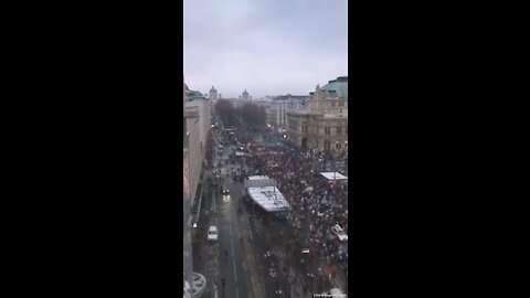 Vienna, Austria protesting against medical segregation and lockdowns for the unvaccinated.