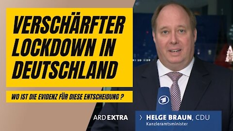 Verschärfter Lockdown in Deutschland. Wo ist die Evidenz für diese Entscheidung?