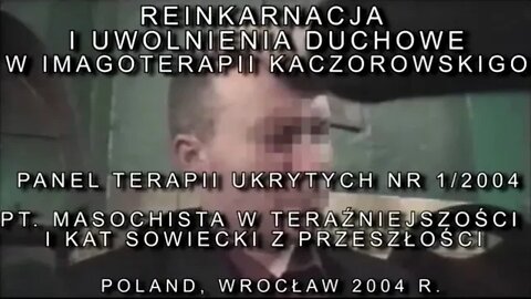 MASOCHISTA W TERAŹNIEJSZOŚCI KAT W PRZESZŁOŚCI ,WEWNĘTRZNE OCZYSZCZENIE-KATHARSIS/ 2004 © TV-IMAGO