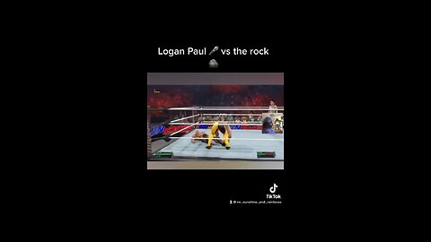 Logan Paul vs the rock #commentary #vs #wwe #WrestleMania #wwe2k23 #smackdown #short #reel #raw