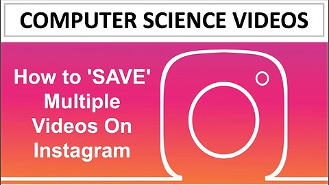 How to SAVE Your Own Multiple Videos On Instagram Using a Computer | New