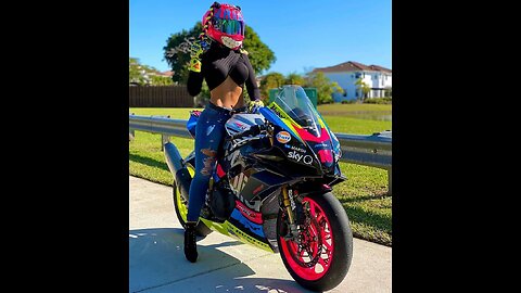 Girls biking