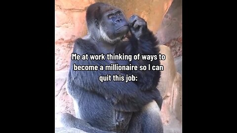 Me thinking of ways to become a millionaire so I can quit my job