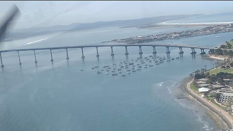 Flying over Coronado SD