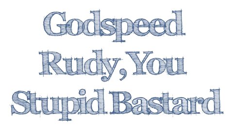 Godspeed Rudy, you stupid bastard - Lyric Video - Backstabberpunk