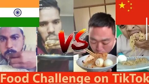 Funny Food Challange On TikTok | Who will win INDIA Vs CHINA | Be Me Stick |