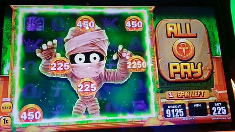 MO' MUMMY BY ARISTOCRAT, FULL SCREEN CASH COLLECT BONUS and FREE SPINS BONUS😎 and MINOR...