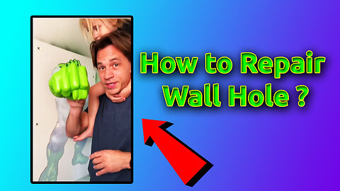 He Fixes The Holes In The Wall!