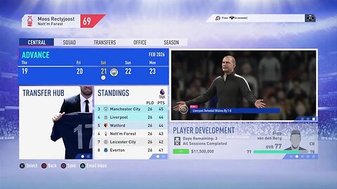 Nottingham Forest S:8 2025-2026 UEFA Champions League Round of 16 Leg 1 VS AC Milan