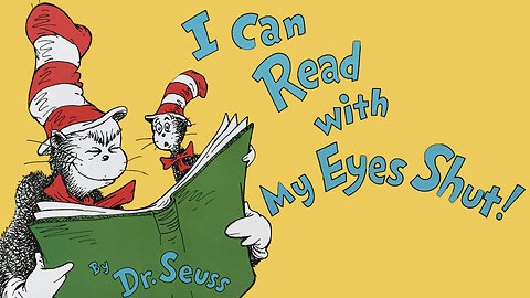 I Can Read With My Eyes Shut! - Read Aloud