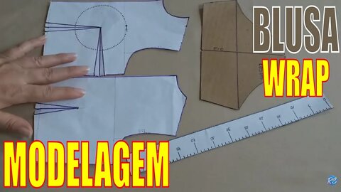 Modelagem de BLUSA Envelope Wrap Trespassada - EP 107