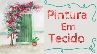 Pintura em tecido com COTONETES