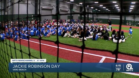 Aspiring MLB players celebrate Jackie Robinson Day in Vero Beach