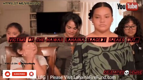 Victims Of Hawaii Lahaina Tragedy Speaks OUT... #VishusTv 📺