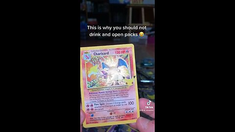 This is why you should not drink & open Pokémon cards