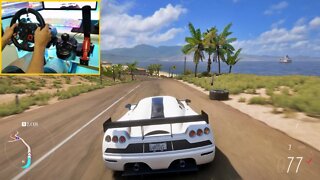 KOENIGSEGG CCGT - FORZA HORIZON 5 GAMEPLAY Steering Wheel + Shifter G29