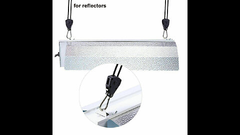 EcoSpeed LED 2-Pair 18 inch 8ft Adjustable Heavy Duty Grow Light Rope Hanger,Reinforced Metal...