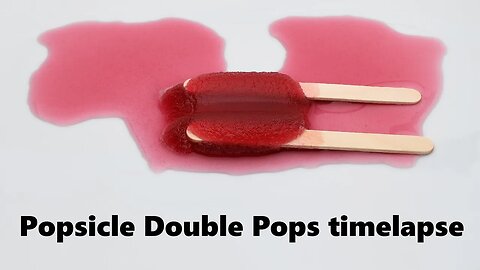 Popsicle Double Pops melting timelapse