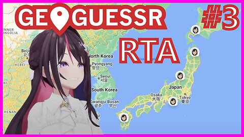 AZKi's first GeoGuessr Speedrun Stream full Compilation