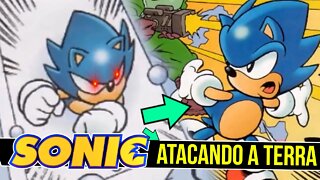 SONIC ATACANDO a TERRA | Sonic no ANO NOVO #shorts